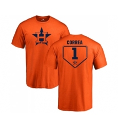 MLB Nike Houston Astros #1 Carlos Correa Orange RBI T-Shirt