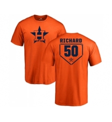 MLB Nike Houston Astros #50 J.R. Richard Orange RBI T-Shirt