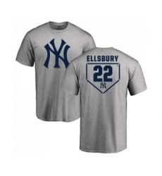 MLB Nike New York Yankees #22 Jacoby Ellsbury Gray RBI T-Shirt