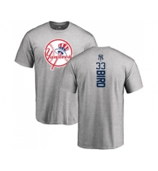 MLB Nike New York Yankees #33 Greg Bird Ash Backer T-Shirt