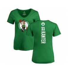 Basketball Women's Boston Celtics #11 Enes Kanter Kelly Green Backer T-Shirt