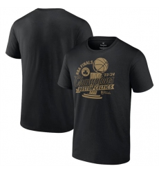 Men's Boston Celtics Black 2024 Finals Champions Defensive Rotation Trophy T-Shirt