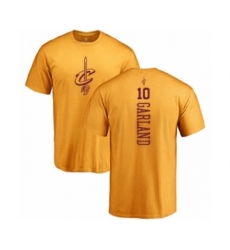 Basketball Cleveland Cavaliers #10 Darius Garland Gold One Color Backer T-Shirt
