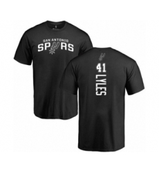 Basketball San Antonio Spurs #41 Trey Lyles Black Backer T-Shirt