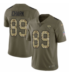 Youth Nike Jacksonville Jaguars #89 DJ Chark Limited Olive/Camo 2017 Salute to Service NFL Jersey