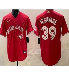 Men's Toronto Blue Jays #39 Trey Yesavage Red Cool Base Jersey