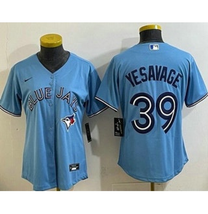 Women's Toronto Blue Jays #39 Trey Yesavage Light Blue Cool Base Jersey