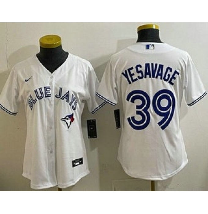 Women's Toronto Blue Jays #39 Trey Yesavage White Cool Base Jersey