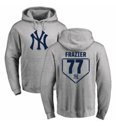 MLB Nike New York Yankees #77 Clint Frazier Gray RBI Pullover Hoodie