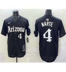 Men's Arizona Diamondbacks #4 Ketel Marte Black Vapor Premier Limited Stitched Baseball Jersey