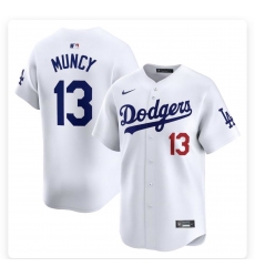 Men's Los Angeles Dodgers #13 Max Muncy Blue Stitched MLB Cool Base Nike Jersey