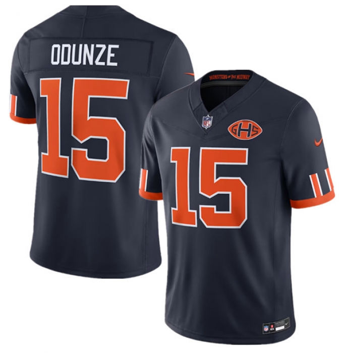 Men's Chicago Bears #15 Rome Odunze Navy 2026 F.U.S.E. Rivalries Collection Limited Football Stitched Jersey