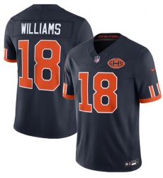 Men's Chicago Bears #18 Caleb Williams Navy 2026 F.U.S.E. Rivalries Collection Limited Football Stitched Jersey