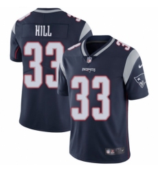 Youth Nike New England Patriots #33 Jeremy Hill Navy Blue Team Color Vapor Untouchable Limited Player NFL Jersey