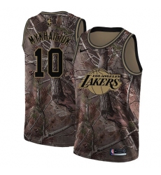 Men's Nike Los Angeles Lakers #10 Sviatoslav Mykhailiuk Swingman Camo Realtree Collection NBA JerseyJersey