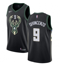 Youth Nike Milwaukee Bucks #9 Donte DiVincenzo Swingman Black NBA Jersey - Statement Edition