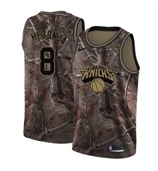 Youth Nike New York Knicks #8 Mario Hezonja Swingman Camo Realtree Collection NBA Jersey