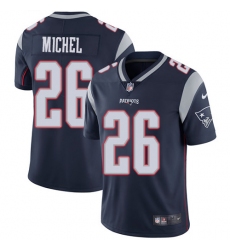 Youth Nike New England Patriots #26 Sony Michel Navy Blue Team Color Vapor Untouchable Limited Player NFL Jersey