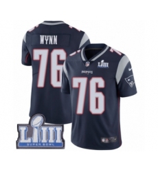 Youth Nike New England Patriots #76 Isaiah Wynn Navy Blue Team Color Vapor Untouchable Limited Player Super Bowl LIII Bound NFL Jersey