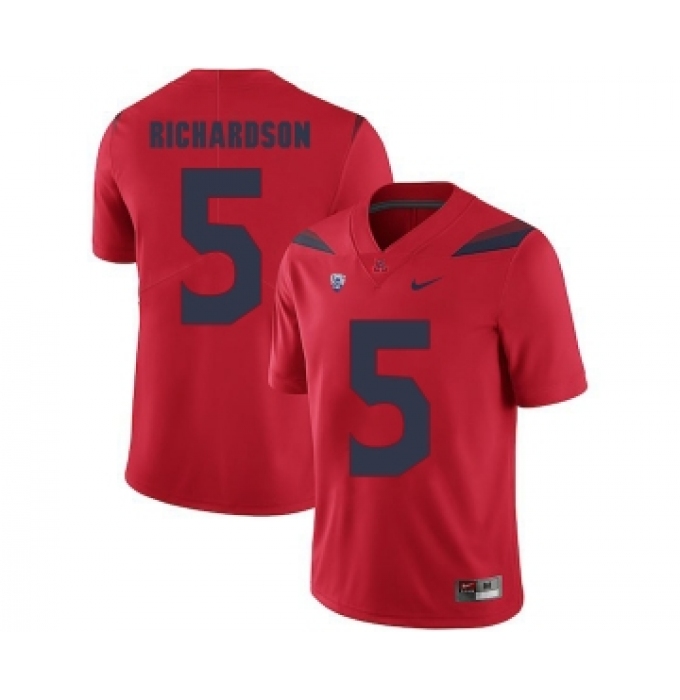 Arizona Wildcats 5 Shaquille Richardson Red College Football Jersey