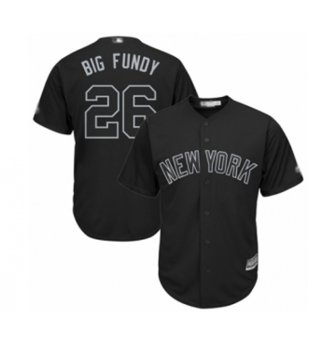 Men's New York Yankees #26 DJ LeMahieu  Big Fundy  Authentic Black 2019 Players Weekend Baseball Jersey