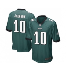 Men's Philadelphia Eagles #10 DeSean Jackson Game Midnight Green Team Color Football Jersey