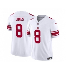 Men's Nike New York Giants #8 Daniel Jones White 2023 F.U.S.E. Vapor Untouchable Limited Stitched Jersey