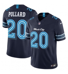 Men's Tennessee Titans #20 Tony Pollard Navy 2026 F.U.S.E. 'Music City' Rivalries Collection Limited Football Stitched Jersey