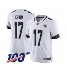 Men's Jacksonville Jaguars #18 Chris Conley White Vapor Untouchable Limited Player 100th Season Football Jersey