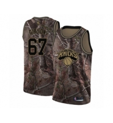 Women's New York Knicks #67 Taj Gibson Swingman Camo Realtree Collection Basketball Jersey