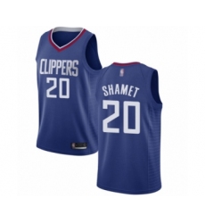 Women's Los Angeles Clippers #20 Landry Shamet Swingman Blue Basketball Jersey - Icon Edition