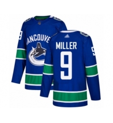 Youth Vancouver Canucks #9 J.T. Miller Authentic Blue Home Hockey Jersey