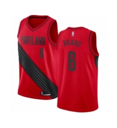 Youth Portland Trail Blazers #6 Jaylen Hoard Swingman Red Basketball Jersey Statement Edition