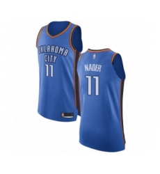 Men's Oklahoma City Thunder #11 Abdel Nader Authentic Royal Blue Basketball Jersey - Icon Edition
