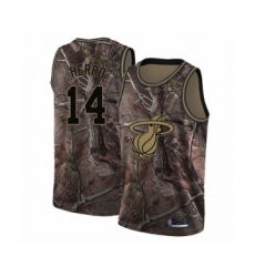 Men's Miami Heat #14 Tyler Herro Swingman Camo Realtree Collection Basketball Jersey