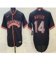 Men's San Francisco Giants #14 Patrick Bailey Black 2026 Alternate Stadium Stitched Jersey