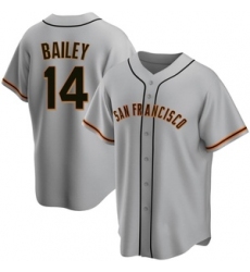 Men's San Francisco Giants #14 Patrick Bailey Gray Cool Base Stitched Baseball Jersey