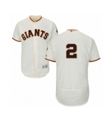 Men's San Francisco Giants #2 Abiatal Avelino Cream Home Flex Base Authentic Collection Baseball Player Jersey