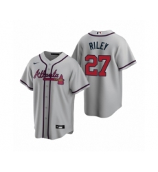 Youth Atlanta Braves #27 Austin Riley Nike Gray 2020 Replica Road Jersey