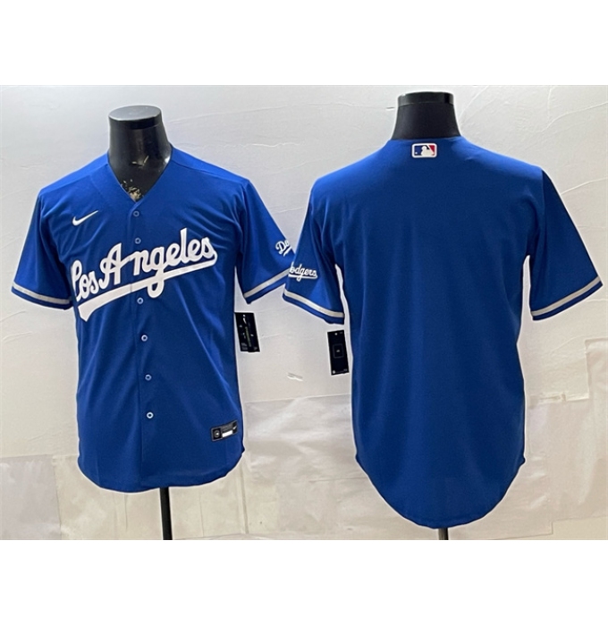 Men's Los Angeles Dodgers Blank Royal Alternate Stadium Stitched Baseball Jersey