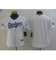 Women's Nike Los Angeles Dodgers Blank White Game Champions Authentic Jersey