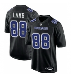 Men's Dallas Cowboys #88 CeeDee Lamb Nike Game Jersey Black Royal Blue Stitched Jersey
