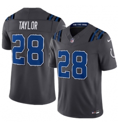 Men's Indianapolis Colts #28 Jonathan Taylor Dark Gray 2026 F.U.S.E. Rivalries Collection Limited Football Stitched Jersey
