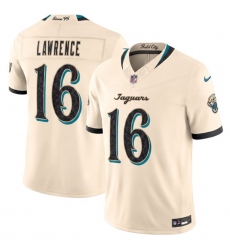 Men's Jacksonville Jaguars #16 Trevor Lawrence Cream 2026 F.U.S.E. Rivalries Collection Limited Football Stitched Jersey