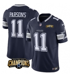 Men's Dallas Cowboys #11 Micah Parsons Navy 2023 F.U.S.E. NFC East Champions Football Stitched Jersey