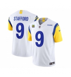 Women's Nike Los Angeles Rams #9 Matthew Stafford White 2023 F.U.S.E. 4-Star C Vapor Untouchable Limited Football Stitched Jersey