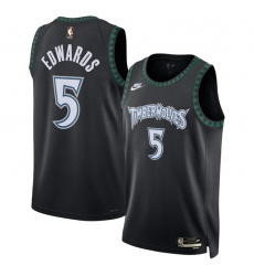 Men's Minnesota Timberwolves #5 Anthony Edwards Anthony Edwards Black 2025 Classic Edition Stitched Jersey