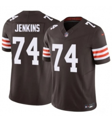 Men's Cleveland Browns #74 Elgton Jenkins Brown 2026 F.U.S.E. Vapor Limited Football Stitched Jersey