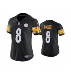 Women's Pittsburgh Steelers #8 Kenny Pickett Black Vapor Untouchable Limited Stitched Jersey(Run Small)