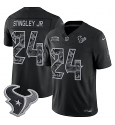 Men's Houston Texans #24 Derek Stingley Jr. Black F.U.S.E. 2026 Salute to Service Limited Football Stitched Jersey